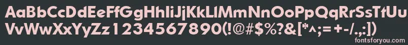 SharnayExtrabold Font – Pink Fonts on Black Background