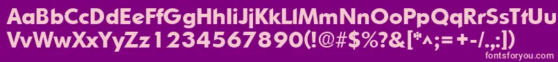 SharnayExtrabold Font – Pink Fonts on Purple Background