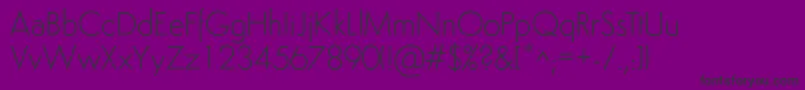 SemplicitaLight Font – Black Fonts on Purple Background