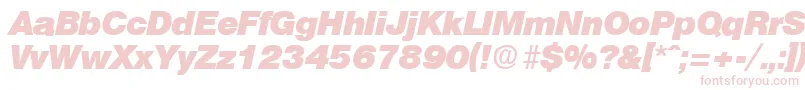 OlympiaHeavyita Font – Pink Fonts on White Background