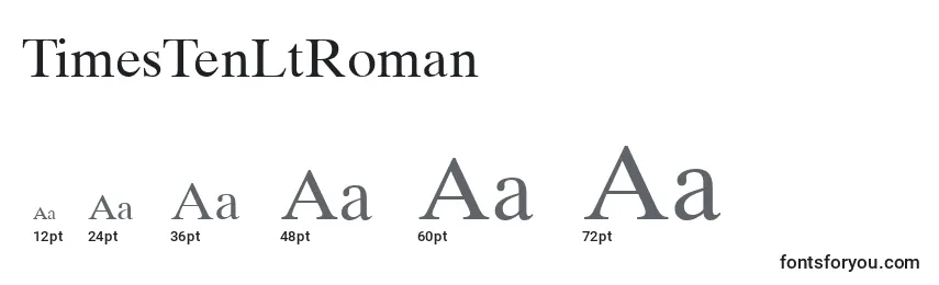 TimesTenLtRoman Font Sizes
