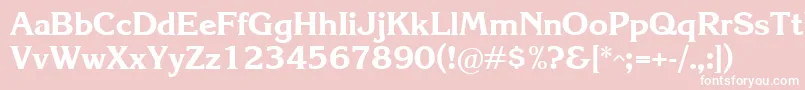 KareliaBold Font – White Fonts on Pink Background