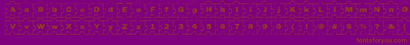 Failed ffy Font – Brown Fonts on Purple Background