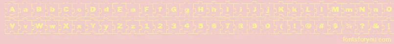 Failed ffy Font – Yellow Fonts on Pink Background