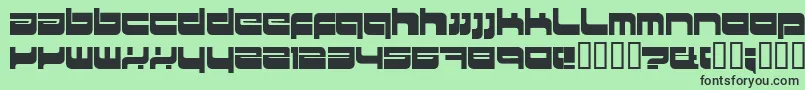 HkiMetropol Font – Black Fonts on Green Background