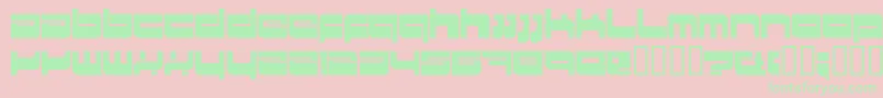 HkiMetropol Font – Green Fonts on Pink Background