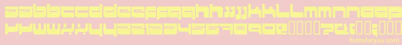 HkiMetropol Font – Yellow Fonts on Pink Background