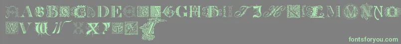 KidnappedAtOldTimesFree Font – Green Fonts on Gray Background