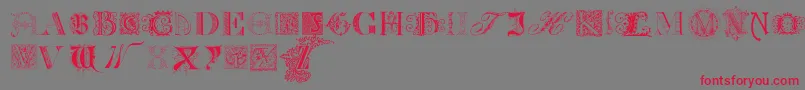 KidnappedAtOldTimesFree Font – Red Fonts on Gray Background