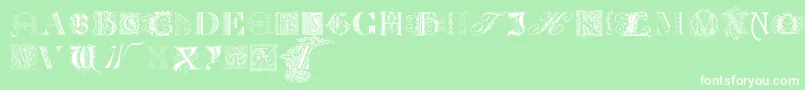 KidnappedAtOldTimesFree Font – White Fonts on Green Background