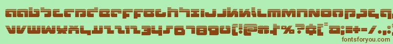 Boomstickhalf Font – Brown Fonts on Green Background