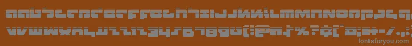 フォントBoomstickhalf – 茶色の背景に灰色の文字