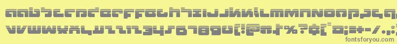 Boomstickhalf Font – Gray Fonts on Yellow Background