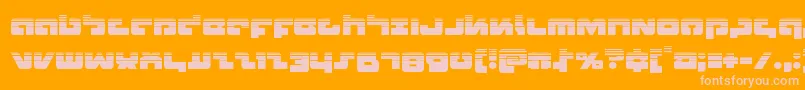 Boomstickhalf Font – Pink Fonts on Orange Background