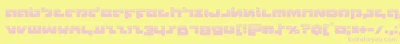 Boomstickhalf Font – Pink Fonts on Yellow Background