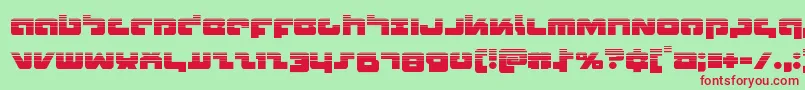 Boomstickhalf Font – Red Fonts on Green Background