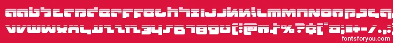 フォントBoomstickhalf – 赤い背景に白い文字