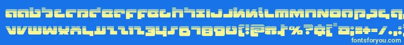 Boomstickhalf Font – Yellow Fonts on Blue Background