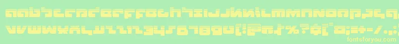 Boomstickhalf Font – Yellow Fonts on Green Background