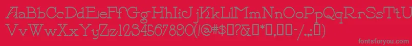 Payzantpen Font – Gray Fonts on Red Background