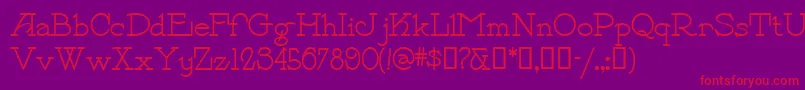 Payzantpen Font – Red Fonts on Purple Background