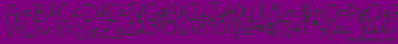 KaterPotater Font – Black Fonts on Purple Background