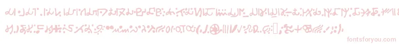 Alien S Font – Pink Fonts on White Background