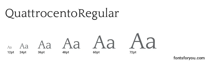 QuattrocentoRegular (18259) Font Sizes