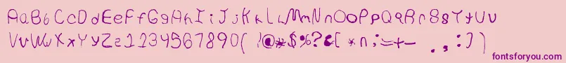 MakeEmLookBad Font – Purple Fonts on Pink Background