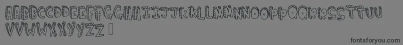 Climbtheladder Font – Black Fonts on Gray Background