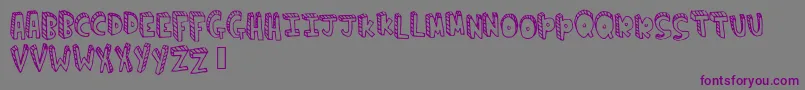 Climbtheladder Font – Purple Fonts on Gray Background