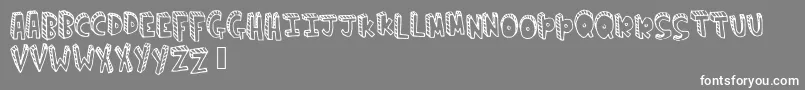 Climbtheladder Font – White Fonts on Gray Background