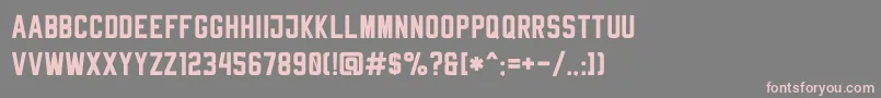 RheibornSansClean Font – Pink Fonts on Gray Background