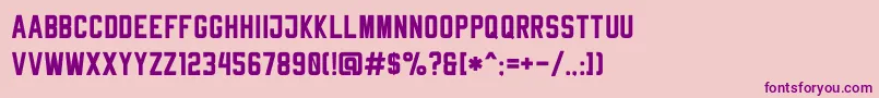 RheibornSansClean Font – Purple Fonts on Pink Background