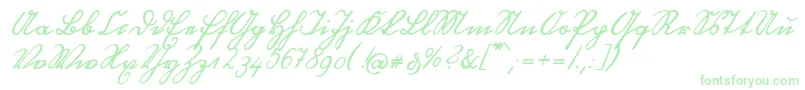 OttilieU1ay Font – Green Fonts