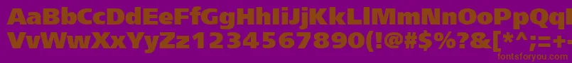Шрифт Freesetextractt – коричневые шрифты на фиолетовом фоне