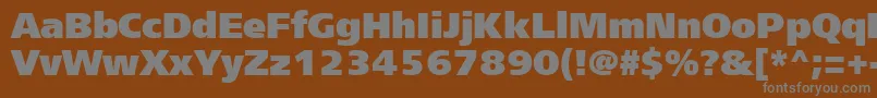 Шрифт Freesetextractt – серые шрифты на коричневом фоне
