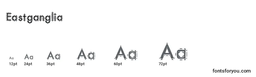 Eastganglia Font Sizes