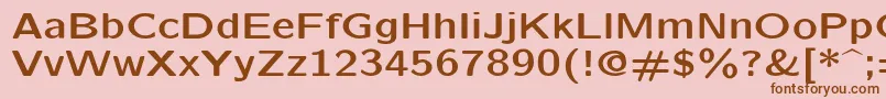 Lmsansquot8Bold Font – Brown Fonts on Pink Background
