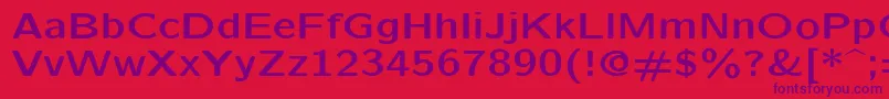 Lmsansquot8Bold-Schriftart – Violette Schriften auf rotem Hintergrund