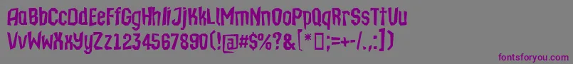 Isleofthedead Font – Purple Fonts on Gray Background