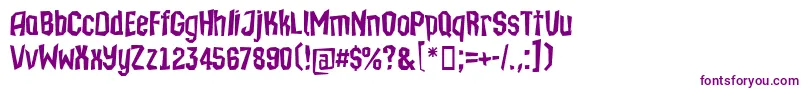 Isleofthedead Font – Purple Fonts on White Background