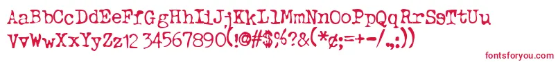 Fonte Typeo ffy – fontes vermelhas