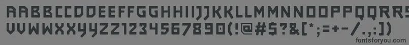 Journeyps3 Font – Black Fonts on Gray Background