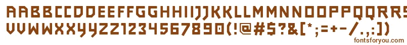 Шрифт Journeyps3 – коричневые шрифты на белом фоне