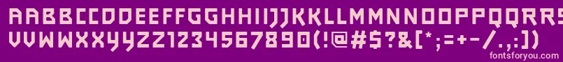 Journeyps3 Font – Pink Fonts on Purple Background