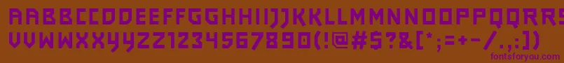 Journeyps3 Font – Purple Fonts on Brown Background