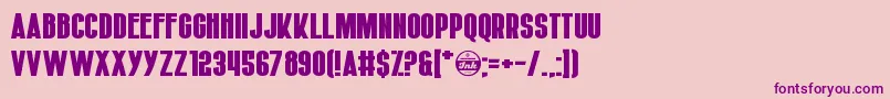 Hiruleon Font – Purple Fonts on Pink Background