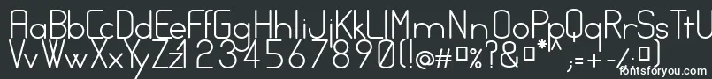FocusRegular Font – White Fonts on Black Background
