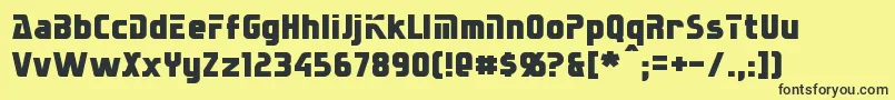 Sternbach Font – Black Fonts on Yellow Background